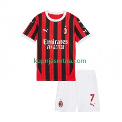 Dječja Domaći Home Dresova AC Milan Santiago Gimenez 7 2024-2025 Kratkih Rukava