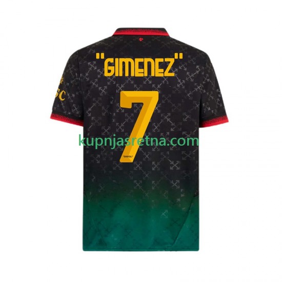 Muškarci Četvrti Dresova AC Milan Santiago Gimenez 7 2024-2025 Kratkih Rukava