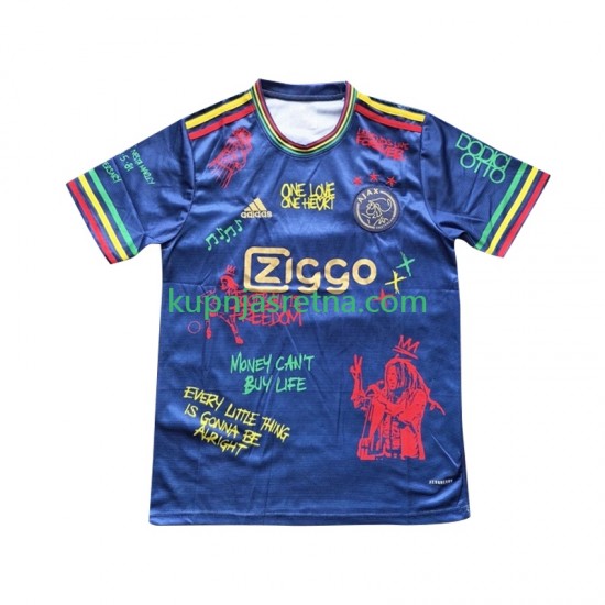 Muškarci Domaći Home Dresova AFC Ajax Bob Marley Special 2025 Plava Kratkih Rukava