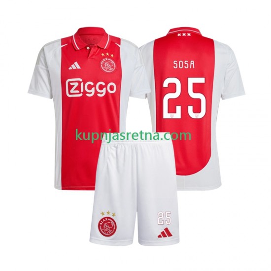 Dječja Domaći Home Dresova AFC Ajax Wout Weghorst 25 2024-2025 Kratkih Rukava
