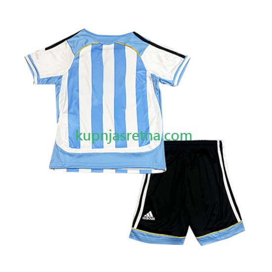Dječja Domaći Home Dresova Argentina Retro 2006 Kratkih Rukava
