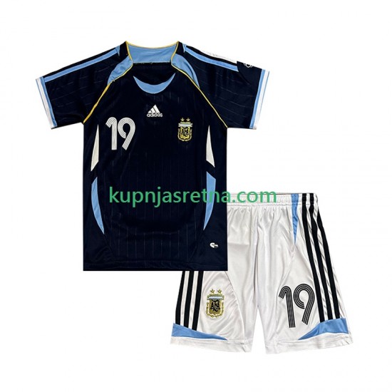 Dječja Gostujući Away Dresova Argentina Lionel Messi 19 Retro 2006 Kratkih Rukava
