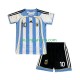 Dječja Domaći Home Dresova Argentina Maradona 10 Retro 2006 Kratkih Rukava