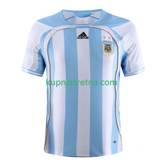Muškarci Domaći Home Dresova Argentina Retro 2006 Kratkih Rukava