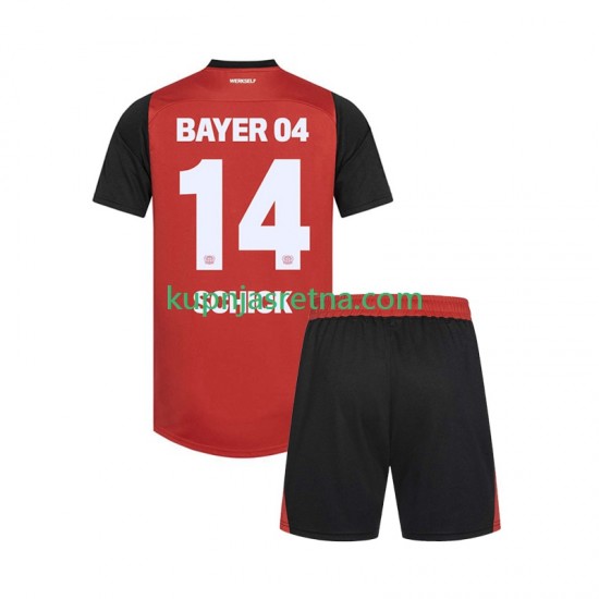 Dječja Domaći Home Dresova Bayer 04 Leverkusen Patrik Schick 14 2024-2025 Kratkih Rukava