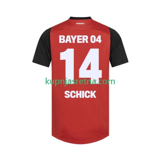 Muškarci Domaći Home Dresova Bayer 04 Leverkusen Patrik Schick 14 2024-2025 Kratkih Rukava