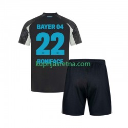 Dječja Treći Dresova Bayer 04 Leverkusen Victor Boniface 22 2024-2025 Kratkih Rukava