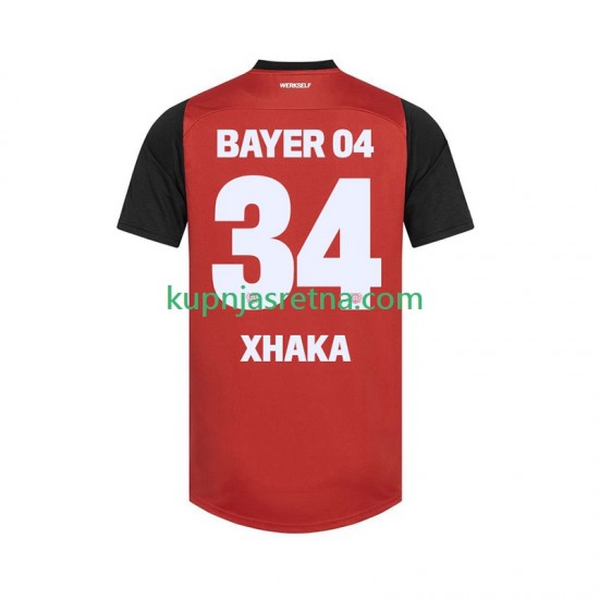 Muškarci Domaći Home Dresova Bayer 04 Leverkusen XHAKA 34 2024-2025 Kratkih Rukava
