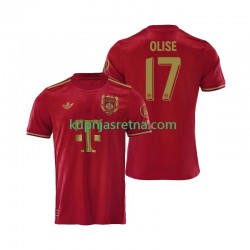 Muškarci Domaći Home Dresova FC Bayern München 125th Anniversary Michael Olise 17 2024-2025 Crvena Kratkih Rukava Muškarci Domaći Home Dresova FC Bayern München 125th Anniversary Michael Olise 17 2024-2025 Crvena Kratkih Rukava