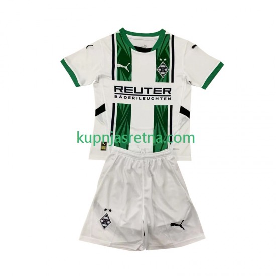 Dječja Domaći Home Dresova Borussia Mönchengladbach 2024-2025 Kratkih Rukava
