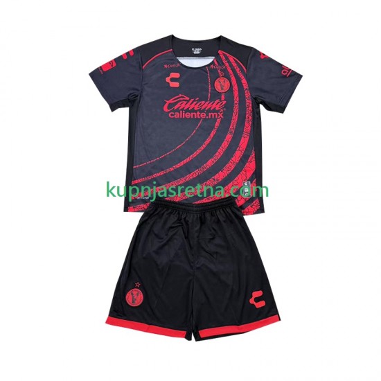 Dječja Domaći Home Dresova Club Tijuana 2024-2025 Kratkih Rukava
