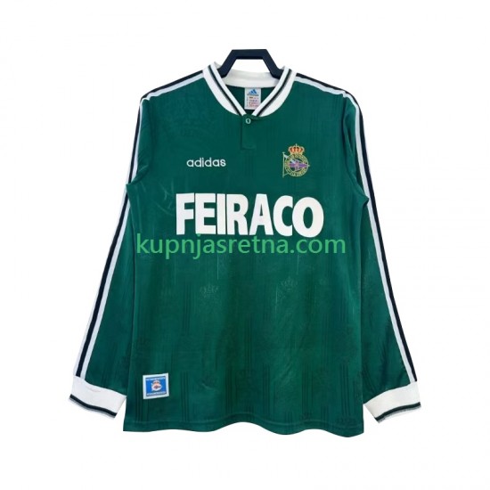 Muškarci Gostujući Away Dresova Deportivo de La Coruna Retro 1999 Dugim Rukavima