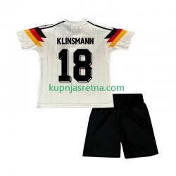 Dječja Domaći Home Dresova Njemačka Klinsmann 18 Retro 1990 Kratkih Rukava