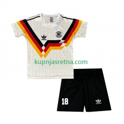 Dječja Domaći Home Dresova Njemačka Klinsmann 18 Retro 1990 Kratkih Rukava