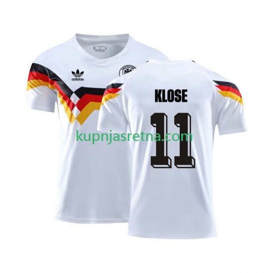 Muškarci Domaći Home Dresova Njemačka Klose 11 Retro 1990 Kratkih Rukava