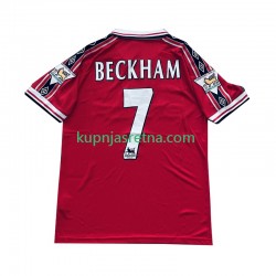 Muškarci Domaći Home Dresova Manchester United Beckham 7 Retro 1998-1999 Kratkih Rukava