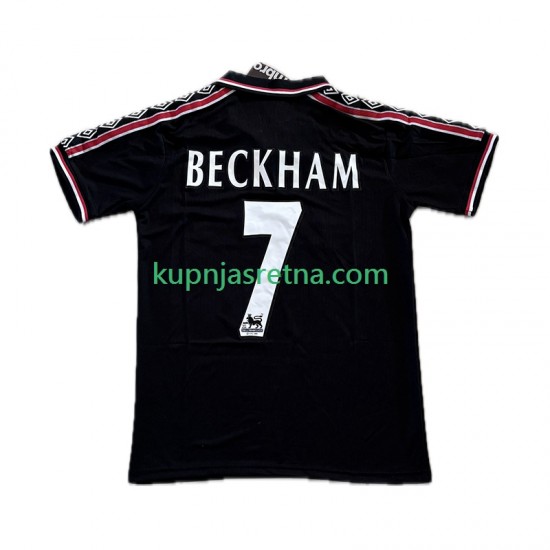 Muškarci Treći Dresova Manchester United Beckham 7 Retro 1998-1999 Kratkih Rukava