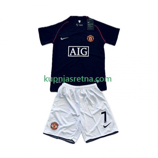 Dječja Gostujući Away Dresova Manchester United Cristiano Ronaldo 7 Retro 2007-2008 Kratkih Rukava
