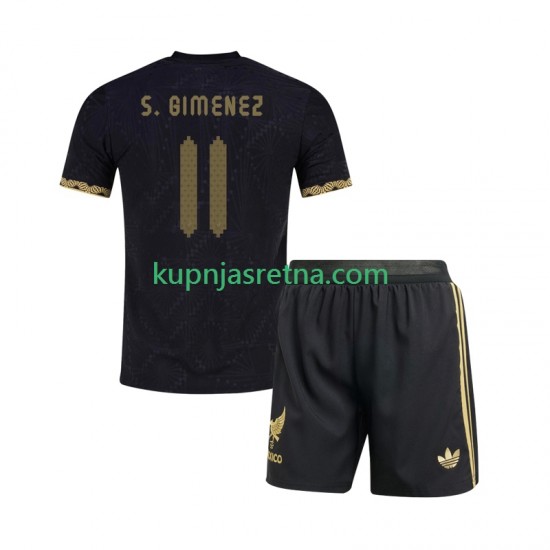 Dječja Domaći Home Dresova Meksiko Santiago Gimenez 11 Gold Cup 2025 Kratkih Rukava