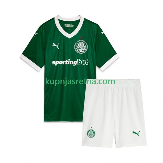 Dječja Domaći Home Dresova Palmeiras 2025 Kratkih Rukava