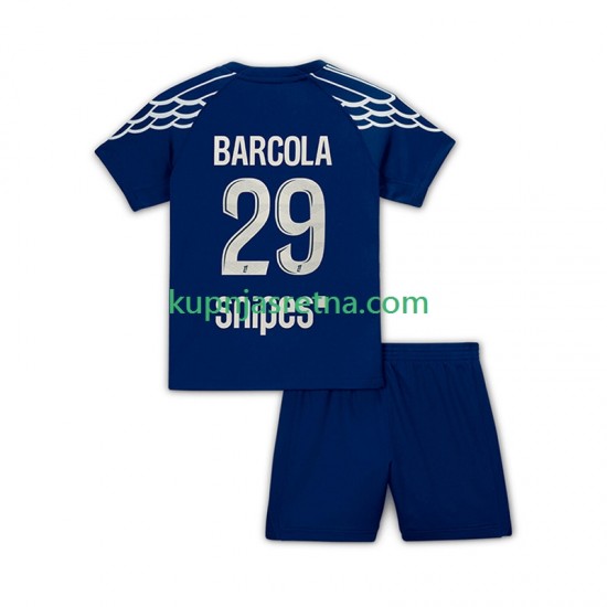 Dječja Četvrti Dresova Paris Saint-Germain Bradley Barcola 29 2024-2025 Kratkih Rukava
