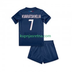 Dječja Domaći Home Dresova Paris Saint-Germain Khvicha Kvaratskhelia 7 2024-2025 Kratkih Rukava Dječja Domaći Home Dresova Paris Saint-Germain Khvicha Kvaratskhelia 7 2024-2025 Kratkih Rukava