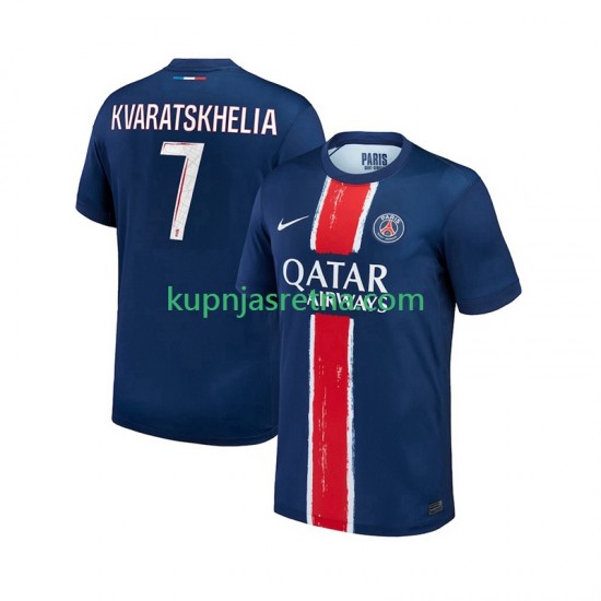 Muškarci Domaći Home Dresova Paris Saint-Germain Khvicha Kvaratskhelia 7 2024-2025 Kratkih Rukava