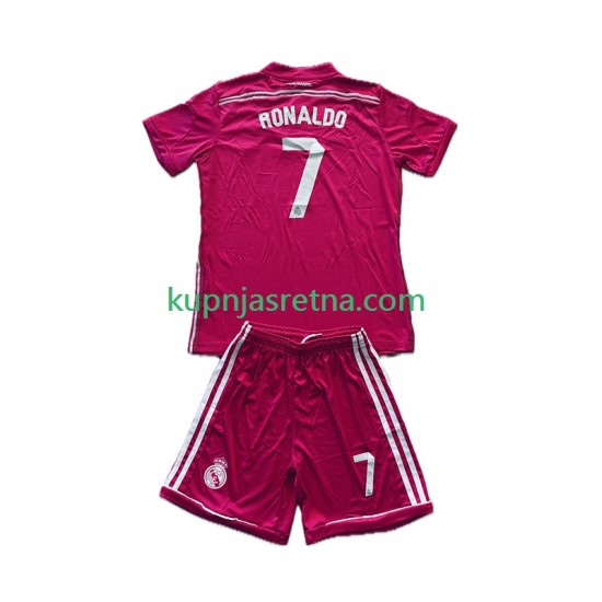 Dječja Gostujući Away Dresova Real Madrid Cristiano Ronaldo 7 Retro 2014-2015 Kratkih Rukava