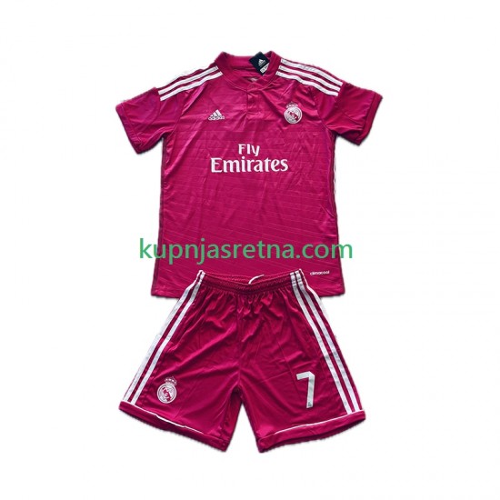 Dječja Gostujući Away Dresova Real Madrid Cristiano Ronaldo 7 Retro 2014-2015 Kratkih Rukava