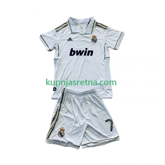 Dječja Domaći Home Dresova Real Madrid Cristiano Ronaldo 7 Retro 2011-2012 Kratkih Rukava