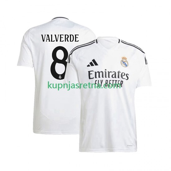 Muškarci Domaći Home Dresova Real Madrid Federico Valverde 8 2024-2025 Kratkih Rukava