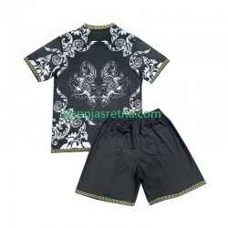 Dječja Domaći Home Dresova Real Madrid Versace Edition 2024-2025 Crno Kratkih Rukava