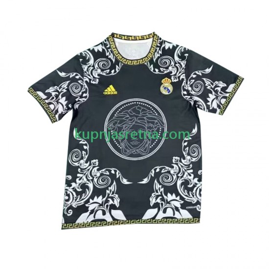 Muškarci Domaći Home Dresova Real Madrid Versace Edition 2024-2025 Crno Kratkih Rukava
