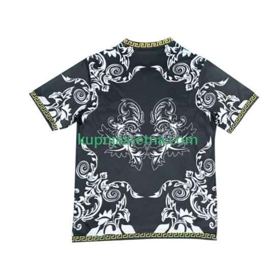 Muškarci Domaći Home Dresova Real Madrid Versace Edition 2024-2025 Crno Kratkih Rukava