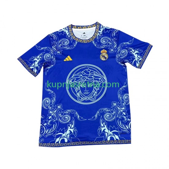 Muškarci Domaći Home Dresova Real Madrid Versace Edition 2024-2025 Plava Kratkih Rukava