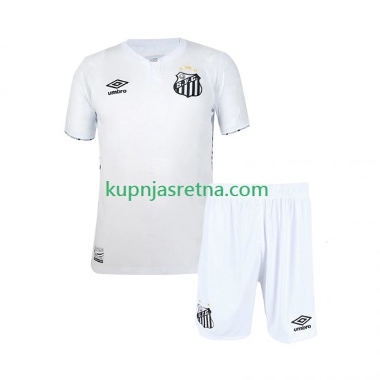 Dječja Domaći Home Dresova Santos 2024-2025 Kratkih Rukava