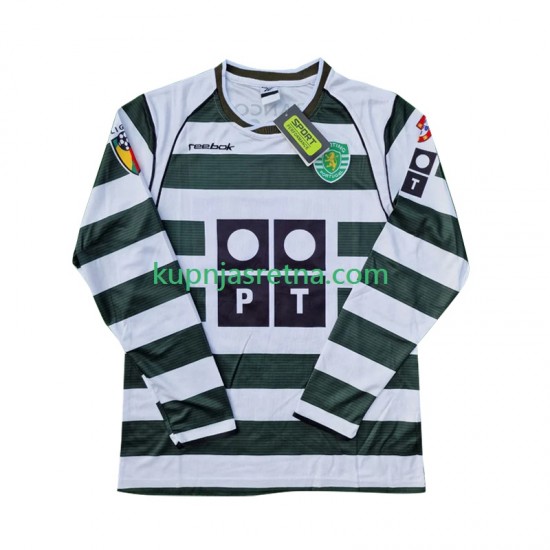 Muškarci Domaći Home Dresova Sporting CP Cristiano Ronaldo 28 Retro 2001 2003 Dugim Rukavima