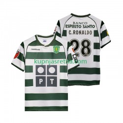 Muškarci Domaći Home Dresova Sporting CP Cristiano Ronaldo 28 Retro 2001 2003 Kratkih Rukava