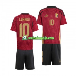 Dječja Domaći Home Dresova Belgija Romelu Lukaku 10 Euro 2024 Crvena Kratkih Rukava Dječja Domaći Home Dresova Belgija Romelu Lukaku 10 Euro 2024 Crvena Kratkih Rukava