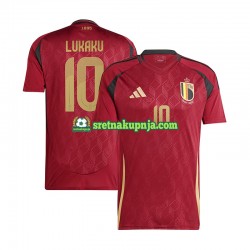 Muškarci Domaći Home Dresova Belgija Romelu Lukaku 10 Euro 2024 Crvena Kratkih Rukava