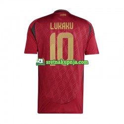 Muškarci Domaći Home Dresova Belgija Romelu Lukaku 10 Euro 2024 Crvena Kratkih Rukava
