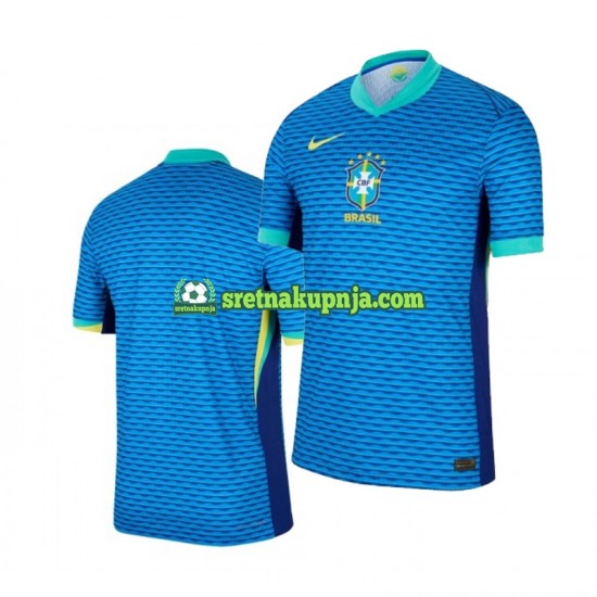 Muškarci Gostujući Away Dresova Brazil Copa America 2024 Plava Kratkih Rukava