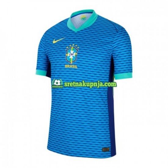 Muškarci Gostujući Away Dresova Brazil Copa America 2024 Plava Kratkih Rukava