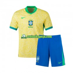 Dječja Domaći Home Dresova Brazil Copa America 2024 Kratkih Rukava