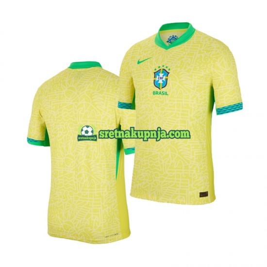 Muškarci Domaći Home Dresova Brazil Copa America 2024 Kratkih Rukava