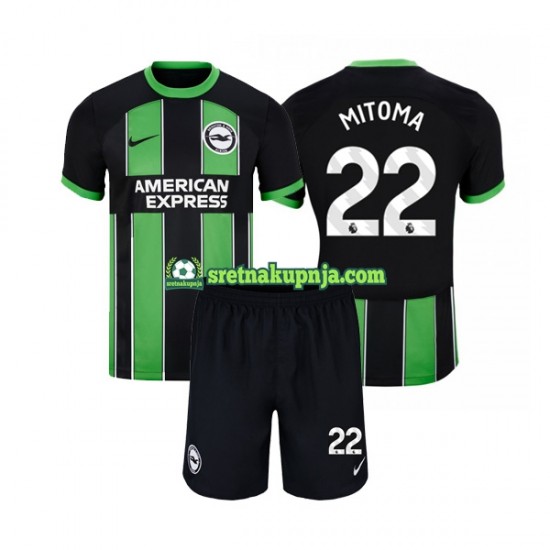 Dječja Gostujući Away Dresova Brighton Hove Albion Mitoma 22 2023-2024 Kratkih Rukava