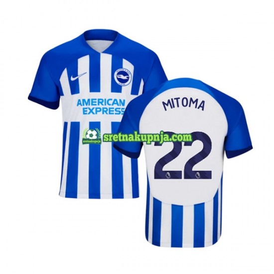 Muškarci Domaći Home Dresova Brighton Hove Albion Mitoma 22 2023-2024 Kratkih Rukava