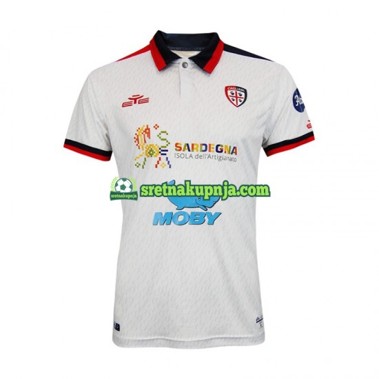 Muškarci Gostujući Away Dresova Cagliari 2023-2024 Kratkih Rukava