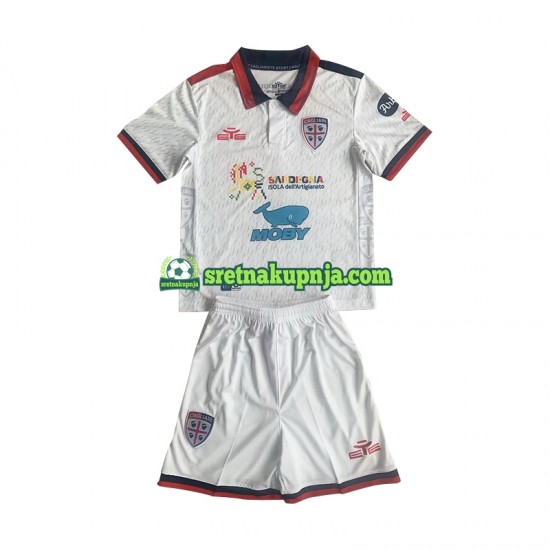 Dječja Gostujući Away Dresova Cagliari 2023-2024 Kratkih Rukava