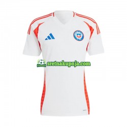 Muškarci Gostujući Away Dresova Čile Copa America 2024 Bijela Kratkih Rukava Muškarci Gostujući Away Dresova Čile Copa America 2024 Bijela Kratkih Rukava